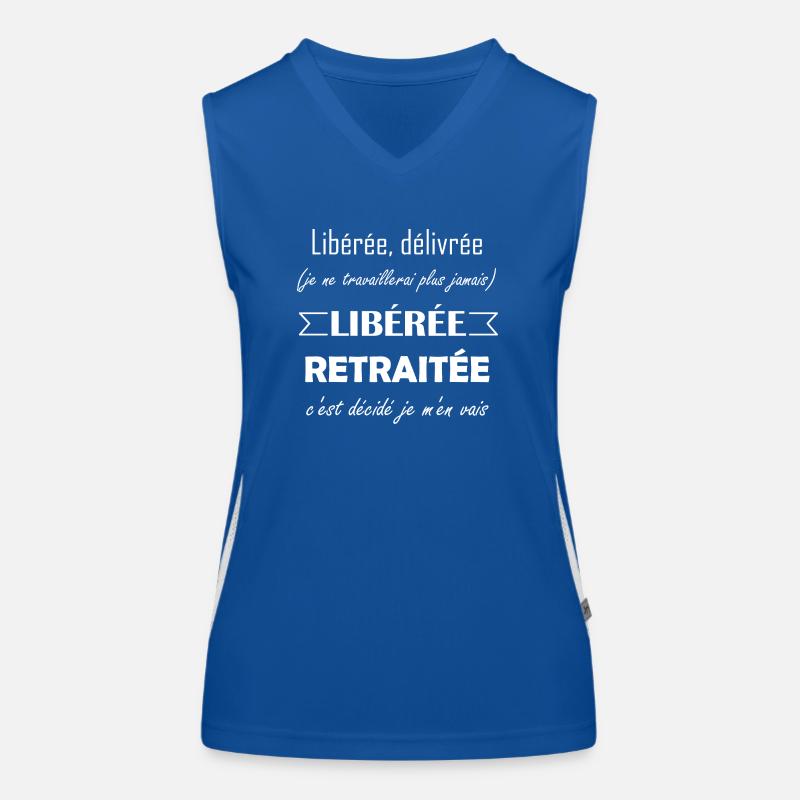 Libérée délivrée cadeau humour citations drôles Débardeur respirant contrasté Femme