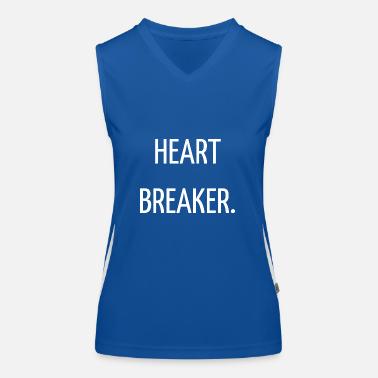 Cuore spezzato Top sportivo da donna in contrasto cromatico