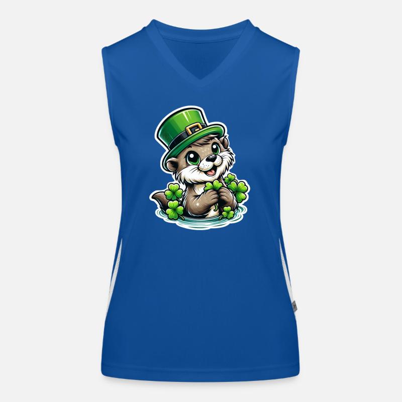 Plaisir de la loutre de la Saint-Patrick Débardeur respirant contrasté Femme