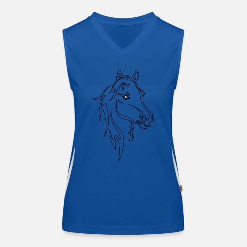 Cheval Débardeur respirant contrasté Femme