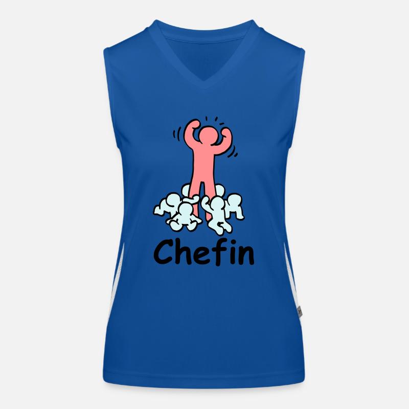 Chefin Funktionelles Kontrast-Tank Top für Frauen