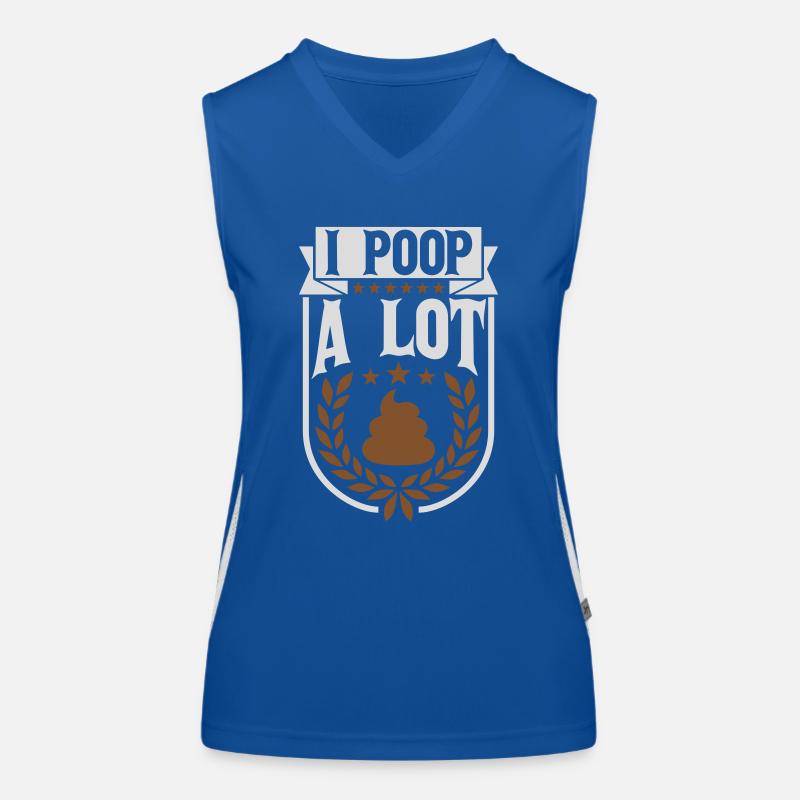 Je fais beaucoup caca Débardeur respirant contrasté Femme