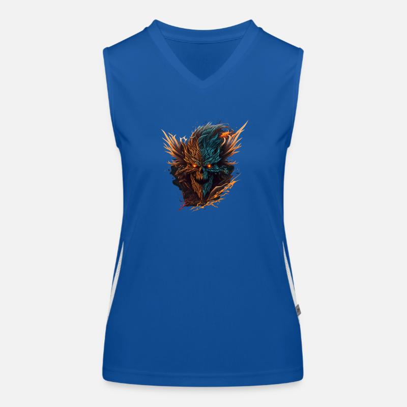 Halloween Demon Women's Functional Contrast Tank Top