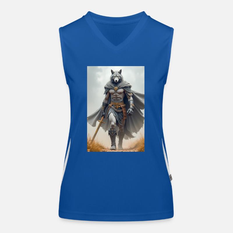 Wepwawet, wolfsköpfiger Gott, der ein Grab bewacht Funktionelles Kontrast-Tank Top für Frauen