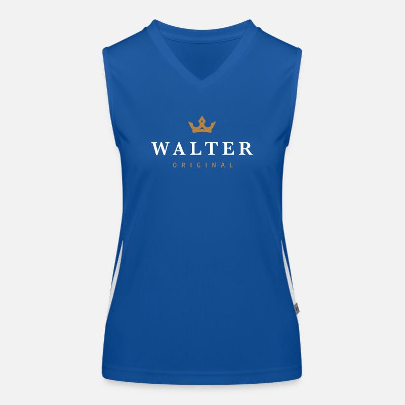 Walter Original Familienlogo Funktionelles Kontrast-Tank Top für Frauen