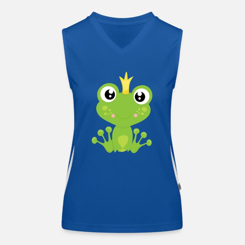 Froschkönig Funktionelles Kontrast-Tank Top für Frauen
