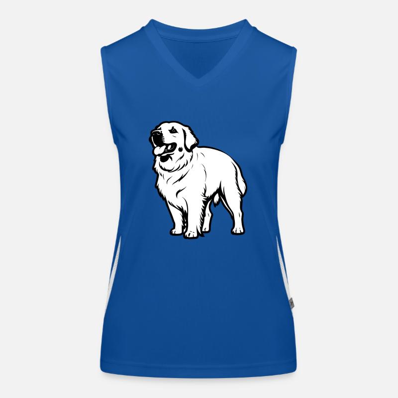 Golden Retriever - Pet Design Funktionelles Kontrast-Tank Top für Frauen