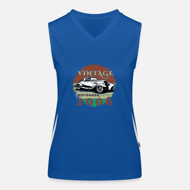 18th Birthday - Classic - Vintage since 11/2006 Women's Functional Contrast Tank Top