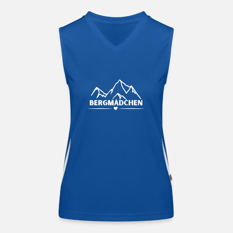 Bergmädchen Funktionelles Kontrast-Tank Top für Frauen