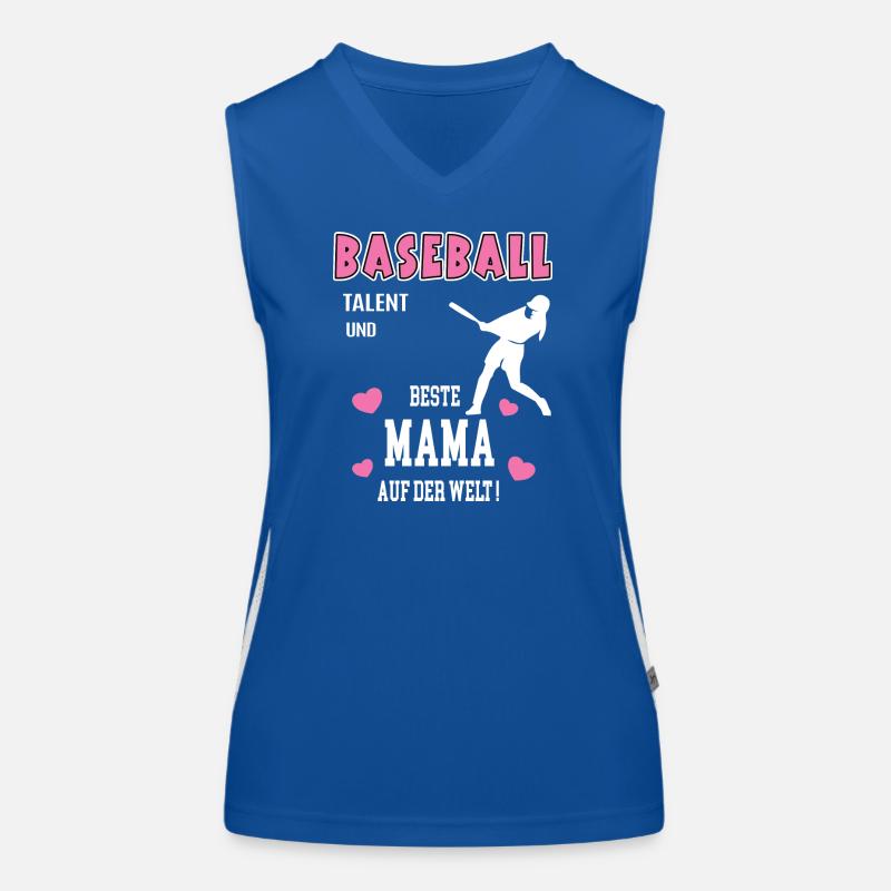 Baseball Beste Mama Mutter Muttertag Geburtstag Funktionelles Kontrast-Tank Top für Frauen