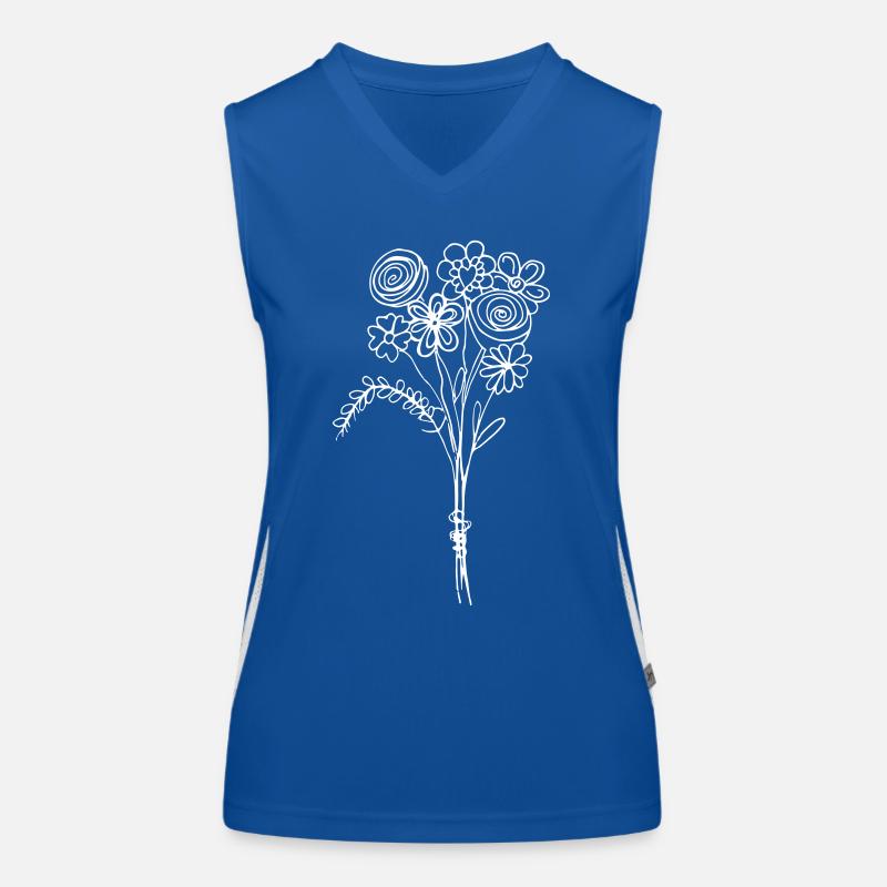 fleurs Débardeur respirant contrasté Femme