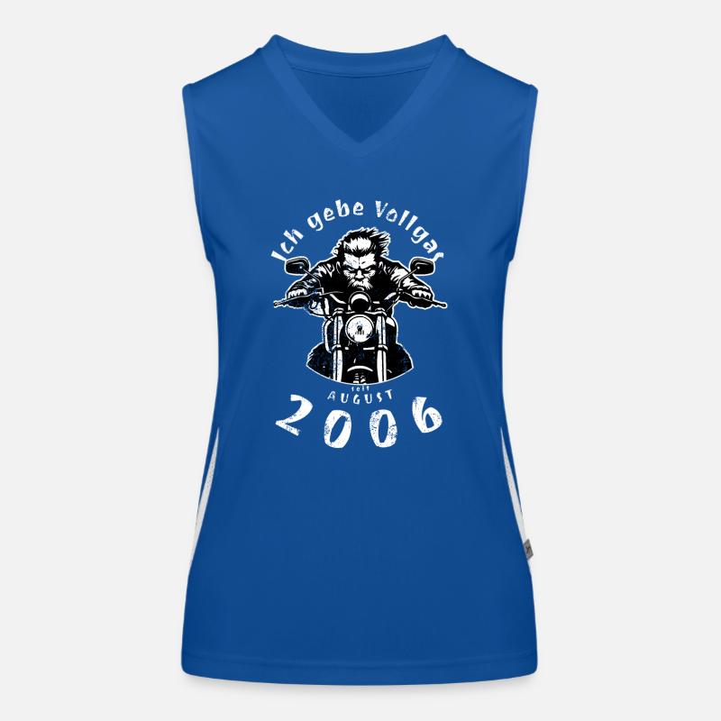 18th Birthday I've been going full throttle since 08/2006 Women's Functional Contrast Tank Top