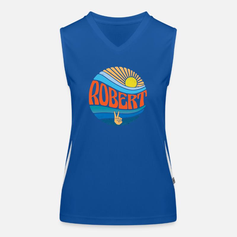 Robert Hemd Vintage Sunset Robert Groovy Krawatte Dye Funktionelles Kontrast-Tank Top für Frauen