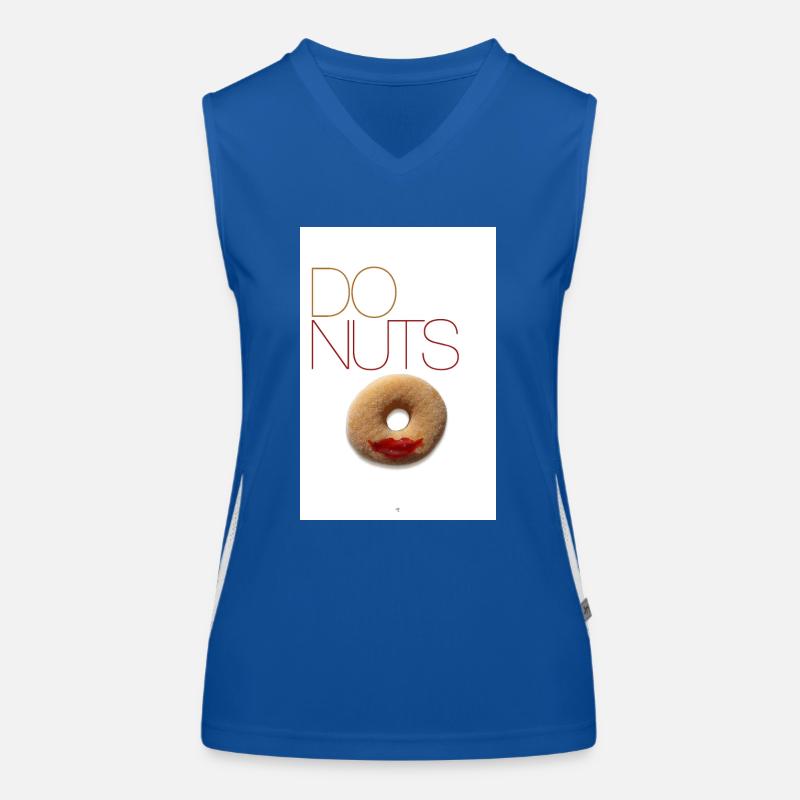 Donuts Lippen Funktionelles Kontrast-Tank Top für Frauen