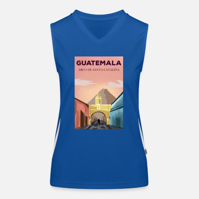 Guatemala drapeau guatémaltèque ADN I cadeau Débardeur respirant contrasté Femme