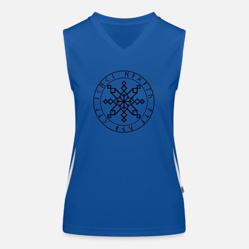 Bindrunes Star Schutz Funktionelles Kontrast-Tank Top für Frauen