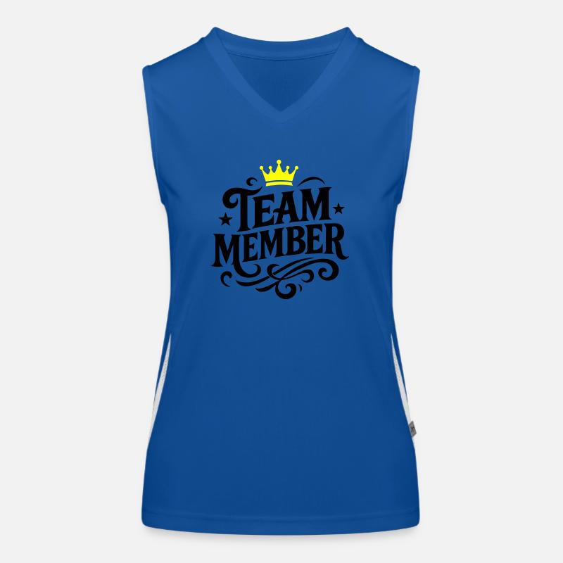 Team Mitglied Gruppe Funktionelles Kontrast-Tank Top für Frauen