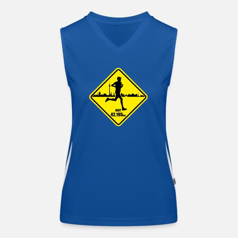 Inscrivez-Marathon Route Berlin Débardeur respirant contrasté Femme