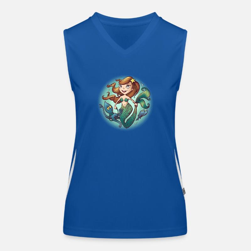 Meerjungfrau Funktionelles Kontrast-Tank Top für Frauen