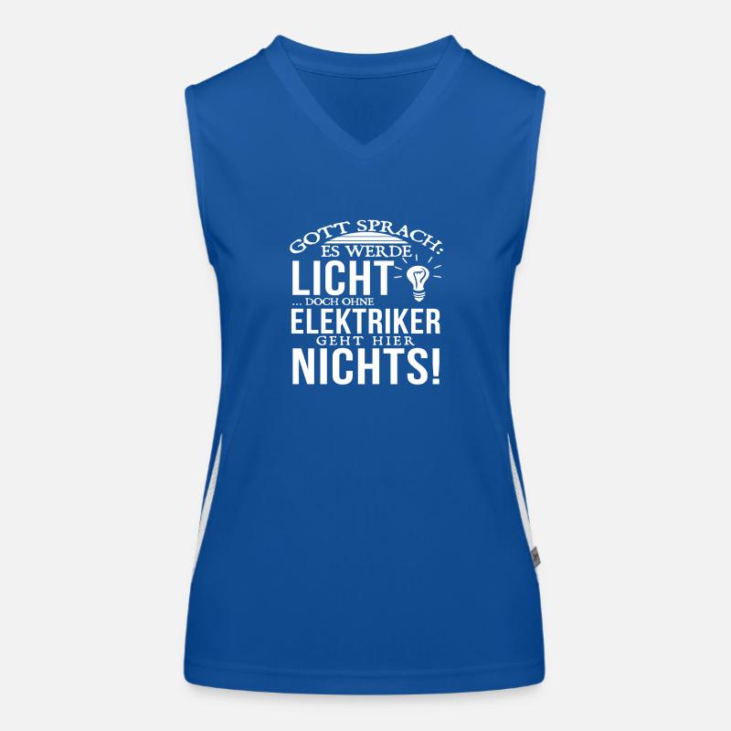 Elektriker - Beruf Funktionelles Kontrast-Tank Top für Frauen