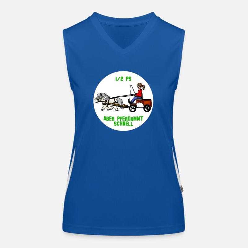 Pferdammt schnell Funktionelles Kontrast-Tank Top für Frauen