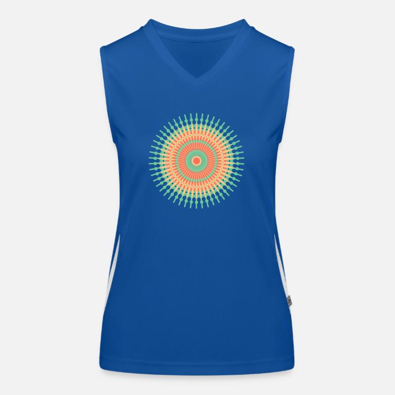 Mandala Funktionelles Kontrast-Tank Top für Frauen