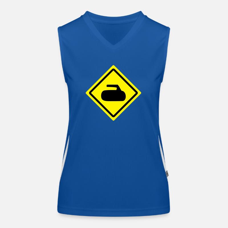curling roadsign Débardeur respirant contrasté Femme