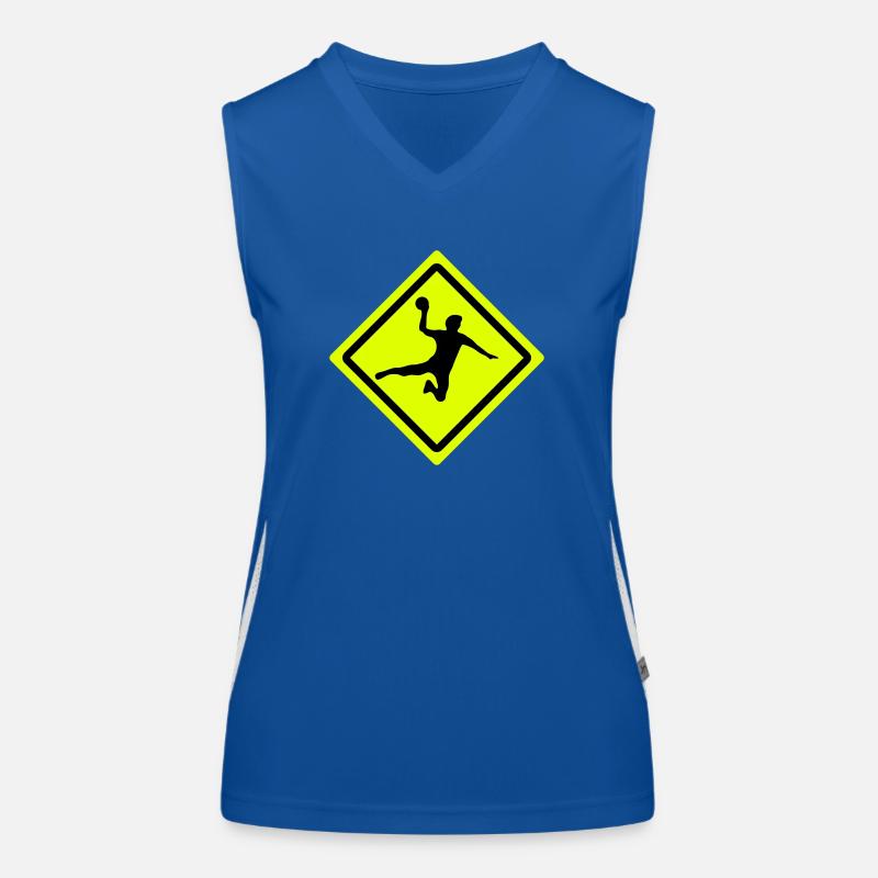 handball roadsign Women's Functional Contrast Tank Top