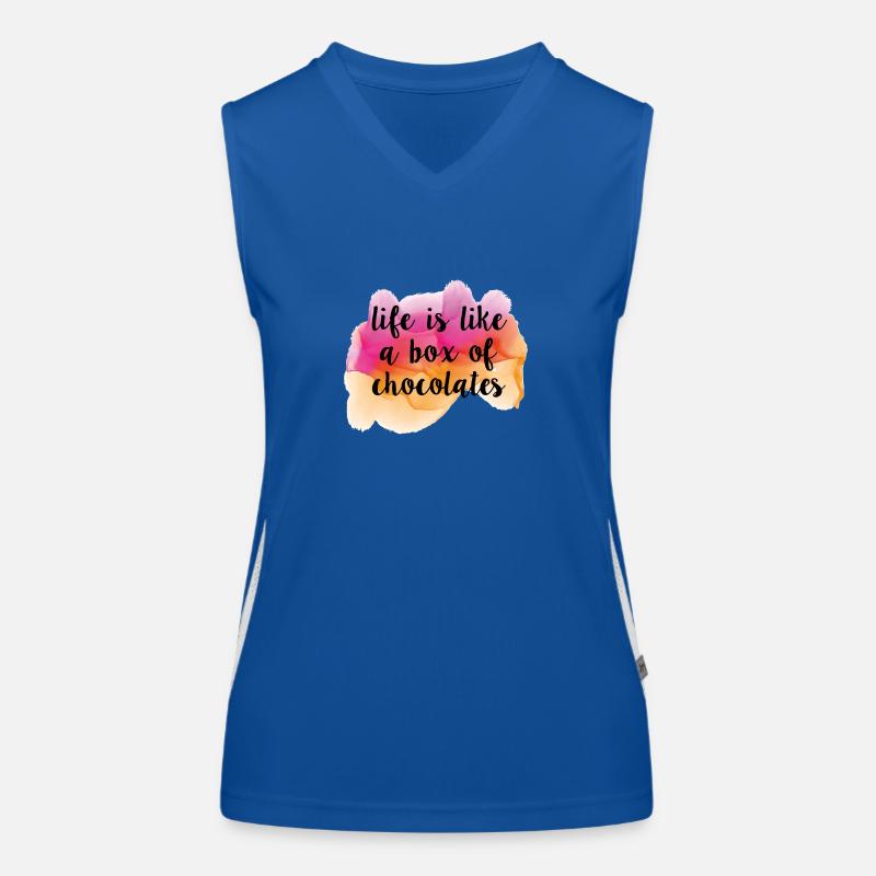 Chocolates Funktionelles Kontrast-Tank Top für Frauen