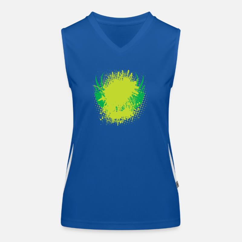 Vector background de Funktionelles Kontrast-Tank Top für Frauen