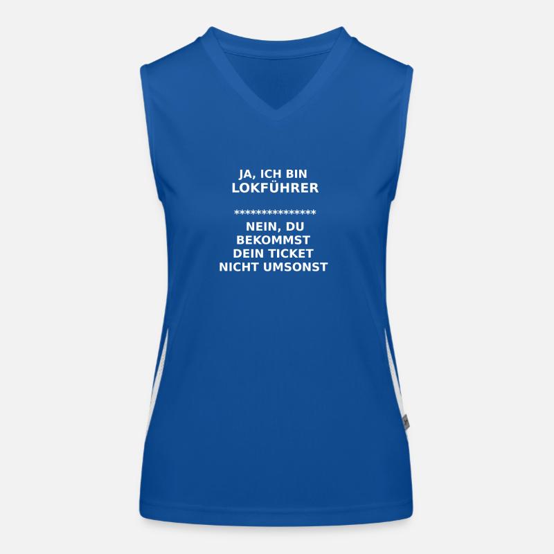 lokführer Funktionelles Kontrast-Tank Top für Frauen