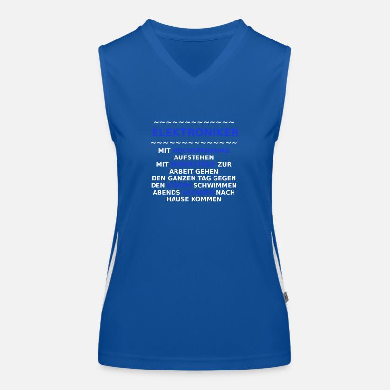 elektroniker Funktionelles Kontrast-Tank Top für Frauen