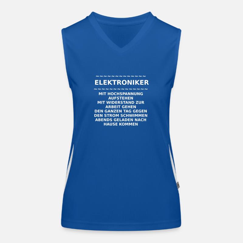 elektroniker Funktionelles Kontrast-Tank Top für Frauen