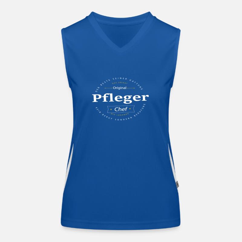 Beruf Pfleger Funktionelles Kontrast-Tank Top für Frauen
