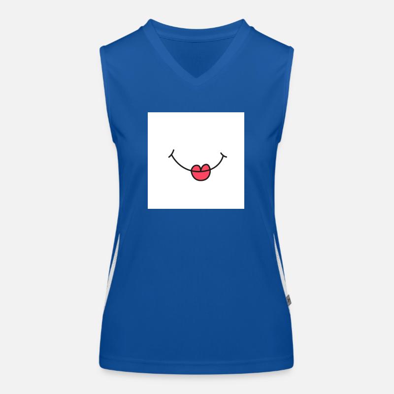 Laughter face Women's Functional Contrast Tank Top