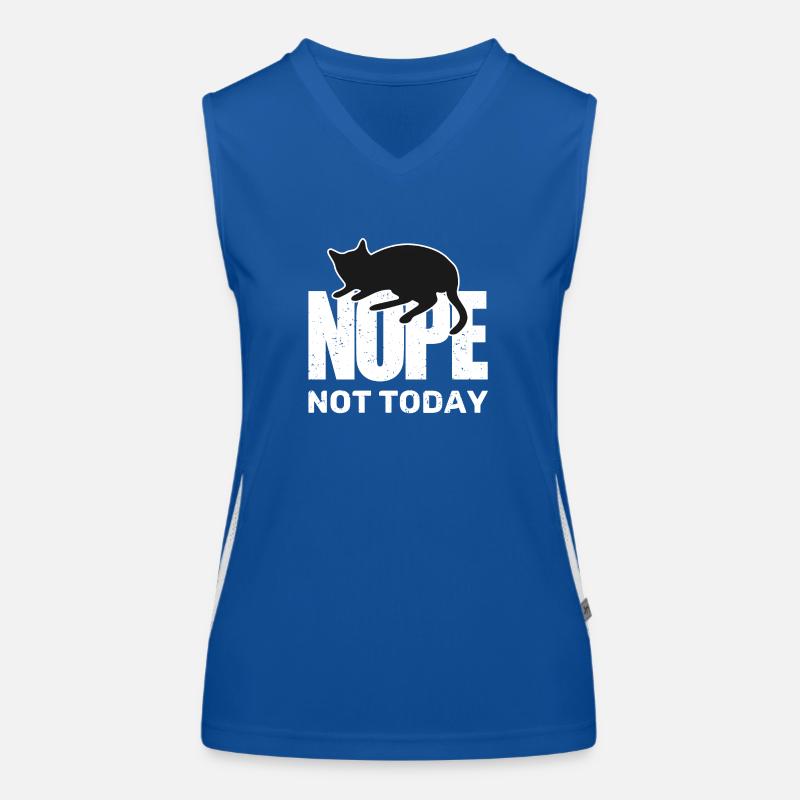 Katze chillt nein, nicht heute Funktionelles Kontrast-Tank Top für Frauen