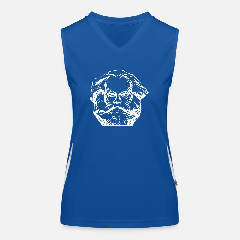 Karl Marx Communisme Marxisme Pull Symbole Ico Débardeur respirant contrasté Femme