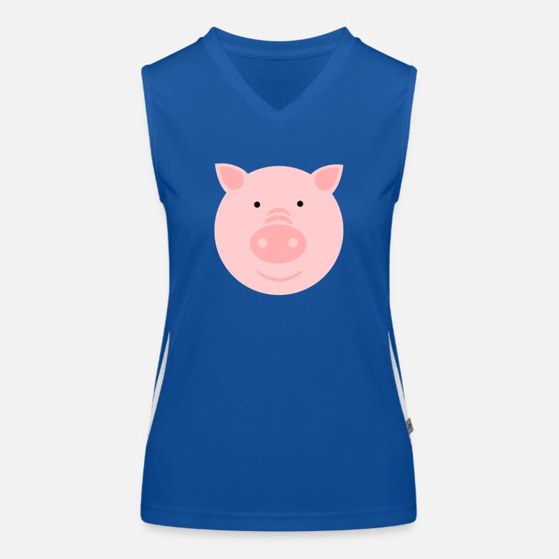 Peter das Schwein Funktionelles Kontrast-Tank Top für Frauen