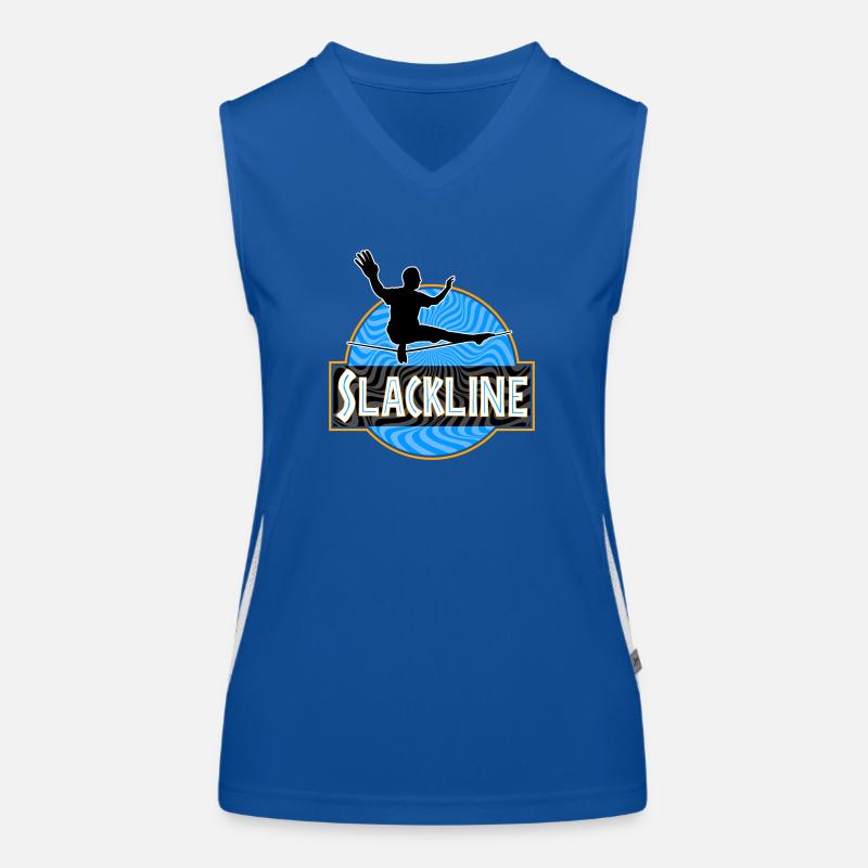 Slackline Slacklining Women's Functional Contrast Tank Top
