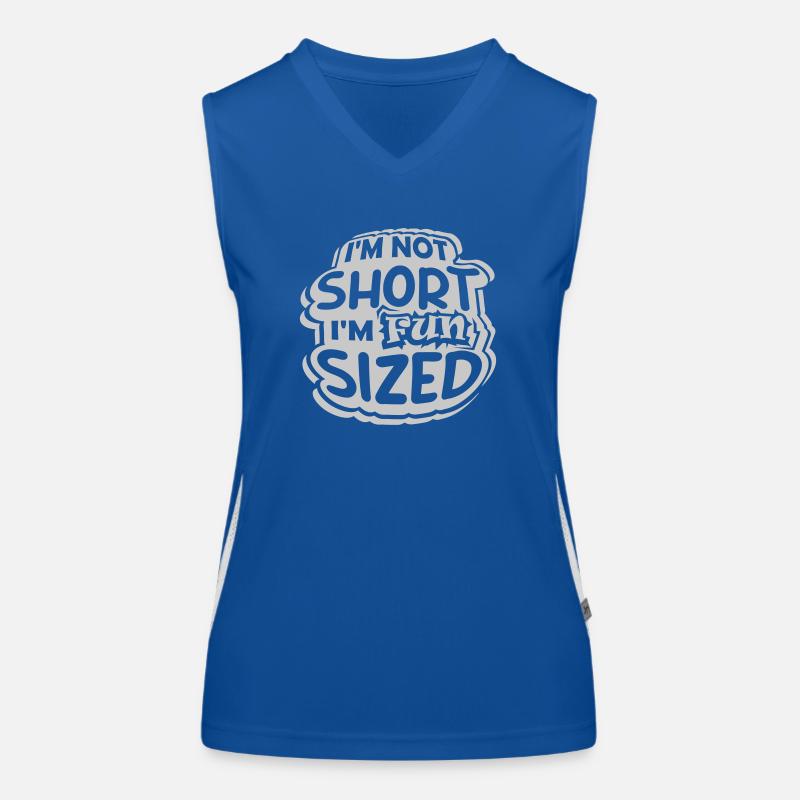 Not short fun sized Funktionelles Kontrast-Tank Top für Frauen