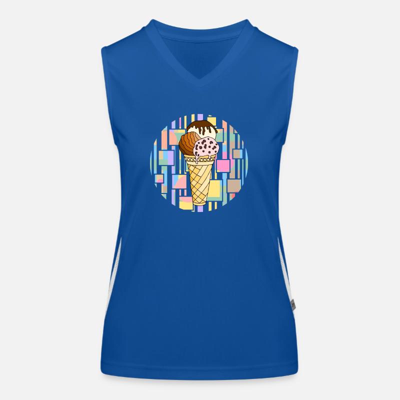 Glace Débardeur respirant contrasté Femme