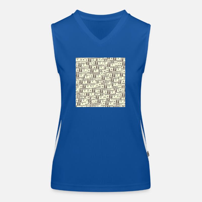 $100 Scheine Funktionelles Kontrast-Tank Top für Frauen