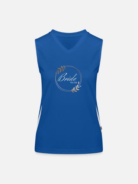 Bride to be - Funktionelles Kontrast-Tank Top für Frauen - Royal/Weiß - Vorne