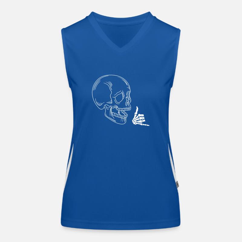 Rocking skull Women's Functional Contrast Tank Top