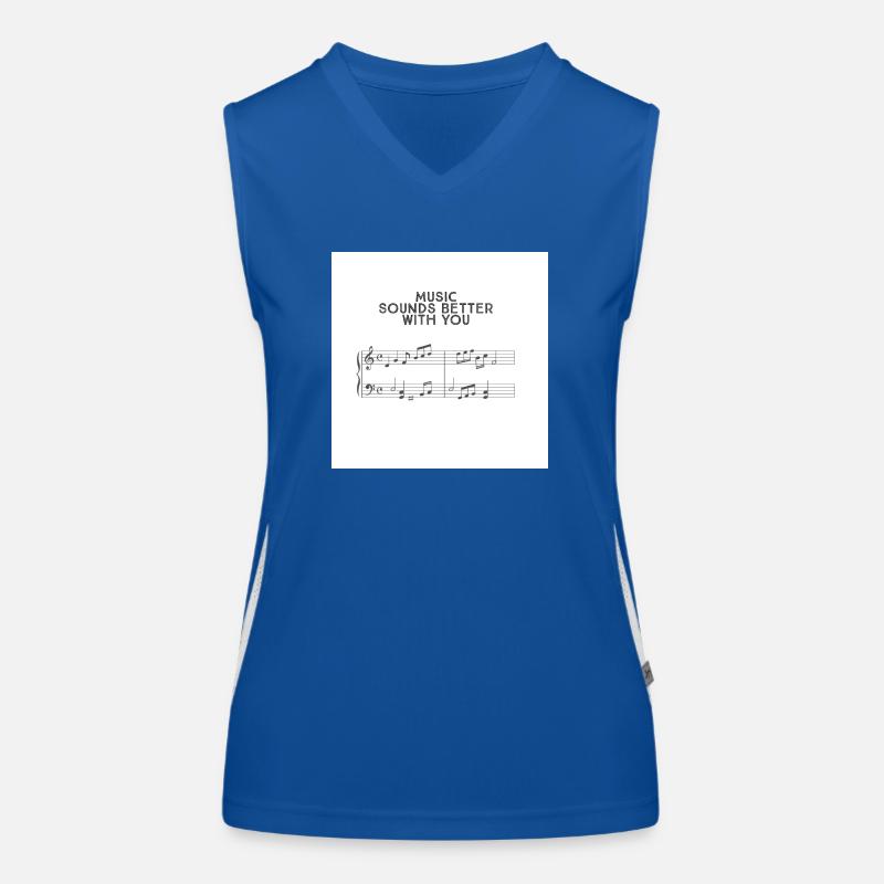 Music Funktionelles Kontrast-Tank Top für Frauen