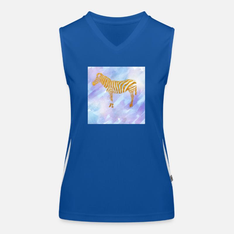 Zebra Funktionelles Kontrast-Tank Top für Frauen