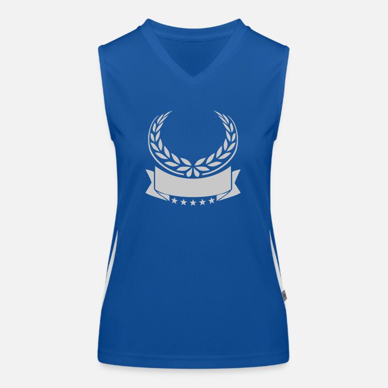 Laurel Wreath Banner Stars Vide Débardeur respirant contrasté Femme