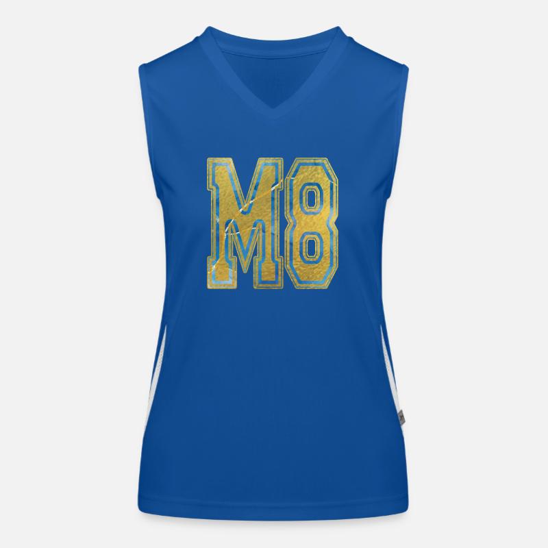 M8 - MACHT - Gold, Marmor, Berufung, Glaube Funktionelles Kontrast-Tank Top für Frauen