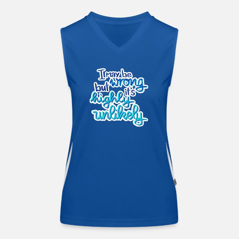 Klugscheißer Spruch Funktionelles Kontrast-Tank Top für Frauen