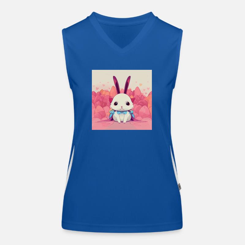 Cute Anime Rabbit Funktionelles Kontrast-Tank Top für Frauen